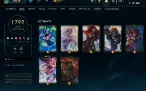 Solzinho 1810 Skins todas as raras e pax conta top