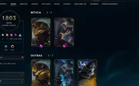 Solzinho 1810 Skins todas as raras e pax conta top