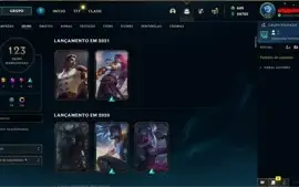 CONTA PLATINA 1 COM 123 SKINS