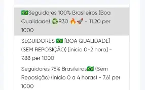 Painel de revendas, de seguidores para redes sociais