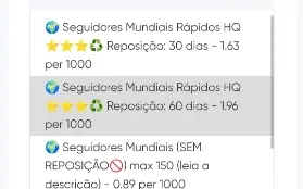 Painel de revendas, de seguidores para redes sociais