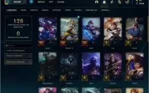 Conta prata 2 com 34 champs e 19 skins
