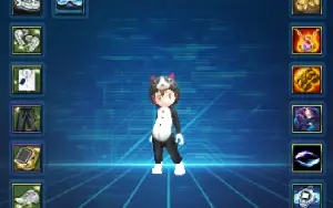 Ladmo Omega - MID GAME - Pijama de gatinho e Set Hazard
