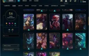 Conta GOLD 4 56 SKINS 111 BONECOS