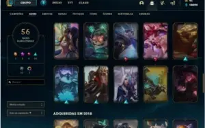 Conta GOLD 4 56 SKINS 111 BONECOS
