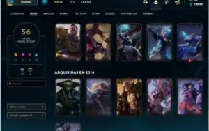Conta GOLD 4 56 SKINS 111 BONECOS