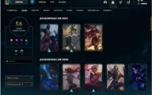Conta GOLD 4 56 SKINS 111 BONECOS