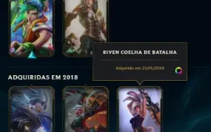 Conta lol lvl 425, honra 2, 1101 de rp, emote de mestre.