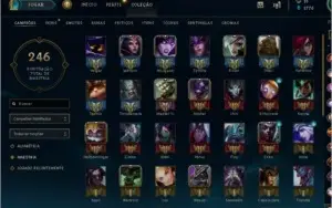 Conta league of legends diamante