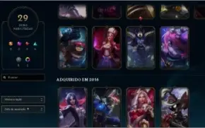 Conta league of legends diamante