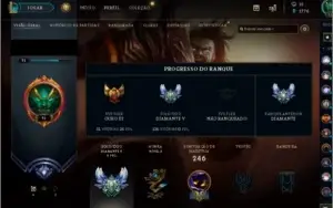 Conta league of legends diamante