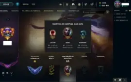 Conta LOL Mestre 2023.1 150 Essências Míticas 80k EA 1400RP
