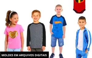Kit 800 Moldes De Roupas Masculina Feminina Infantil Em PDF