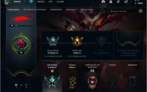 Conta lol platina 4