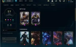 CONTA LOL 2 SKINS PRESTIGIO