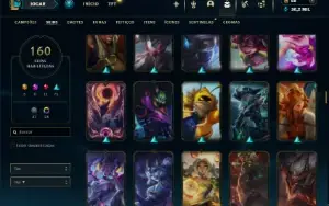Esmeralda 3 com TODOS os champs e 160 Skins ( MAIN SUP )