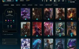 Esmeralda 3 com TODOS os champs e 160 Skins ( MAIN SUP )