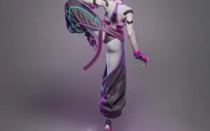 juri street fighter 6 stl 3d
