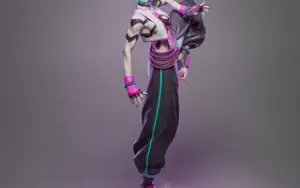 juri street fighter 6 stl 3d