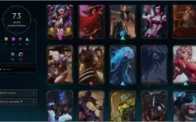 Conta lol gold 3 73 skins