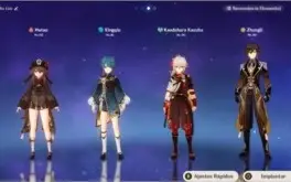 Conta genshin impact ar 57 11 personagens t5*