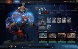 Conta Dota 2 Ancient (Io Arcana , Ombreira do Kunkka e etc)