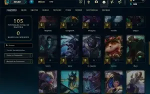 Bronze 2 com 36 Champs e 4 Skins