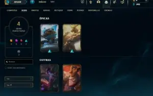 Bronze 2 com 36 Champs e 4 Skins