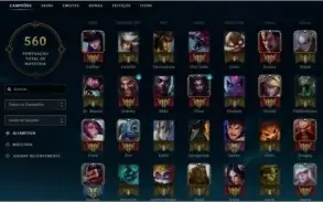 Conta LOL : todos campeões e varias skins