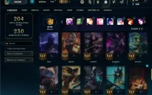 Platina 3 com 60 Champs e 31 Skins ( MAIN SUP )