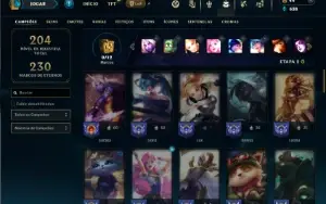 Platina 3 com 60 Champs e 31 Skins ( MAIN SUP )