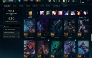 Platina 3 com 60 Champs e 31 Skins ( MAIN SUP )