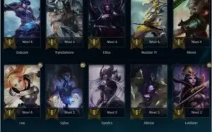 CONTA COM 81 CAMPEÕES E 55 SKINS!