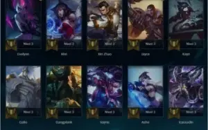CONTA COM 81 CAMPEÕES E 55 SKINS!