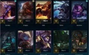 CONTA COM 81 CAMPEÕES E 55 SKINS!