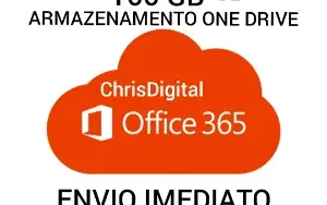 Office 365 Original 05 usuários vitalício Conta Nova 100 GB