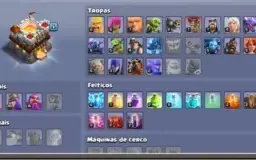 Conta clash of clans cv 11 + Clash Royake