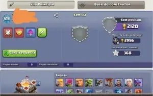 Conta clash of clans cv 11 + Clash Royake