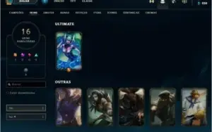 conta prata 2 com skin ultimate