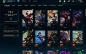 Conta bronze 2 com 26 skins e 73 champs