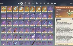 Conta Genshin end game, Ar 60 com ótimos personagens e armas