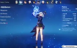 Conta Genshin end game, Ar 60 com ótimos personagens e armas