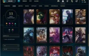 Conta prata 2 com 50 Champs e 33 Skins + 1 Croma