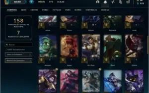 Conta prata 2 com 50 Champs e 33 Skins + 1 Croma