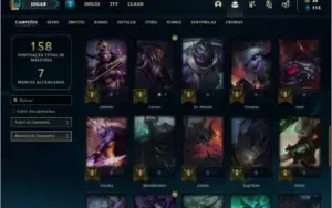 Conta prata 2 com 50 Champs e 33 Skins + 1 Croma