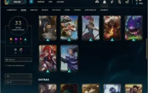 Conta prata 2 com 50 Champs e 33 Skins + 1 Croma
