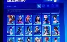 Conta fortnitedesde a season 3 com muita skin comprada