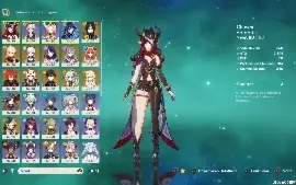 Venda de Conta Genshin Impact - 14 Personagens 5⭐ e Armas