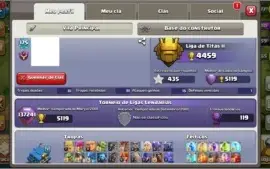 CONTA CLASH OF CLANS CV12 QUASE FULL - 11.600 GEMAS