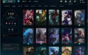 CONTA LOL 150 SKINS